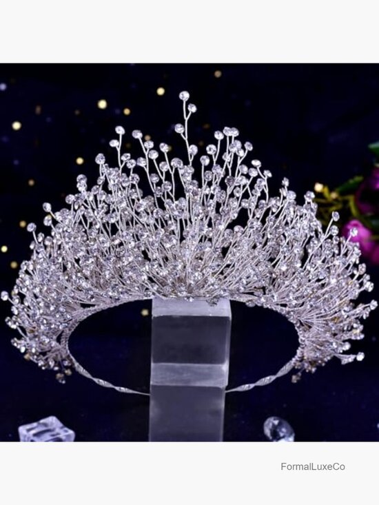 Crystal Tiara Crown Headband Bridal Wedding Hair Accessory Rhinestone